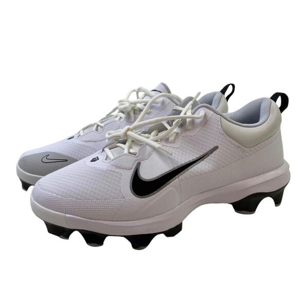 Nike Men\'s Force Trout 9 Pro Molded Baseball Cleats FZ0915-102 White Size 15 New